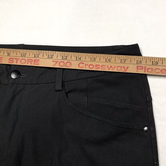 LULULEMON ABC Pants Men 36x30 Black Warpstreme 5 Pocket Stretch Chino Jeans - Picture 13 of 16